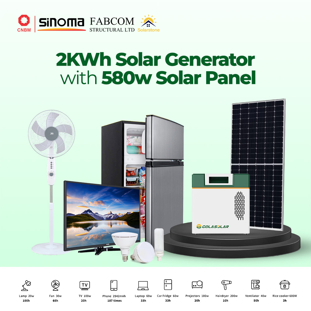 Solar Generator Product Unit Curated by Fabcom Structural